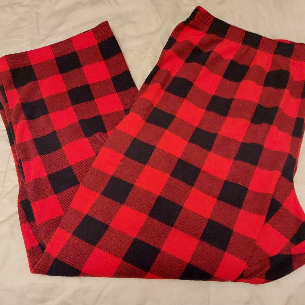 Womens Jammie Bottoms 3X Large Buffalo Red Black Plaid